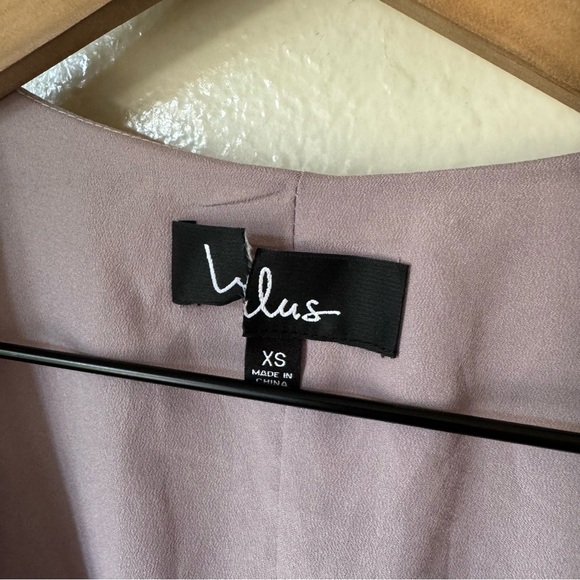 Lulus | Loving You Dusty Purple Floral Print Long Sleeve Wrap Maxi Dress - Picture 4 of 8